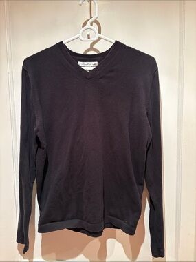 Kenneth Cole Men's V-Neck Sweater — Black